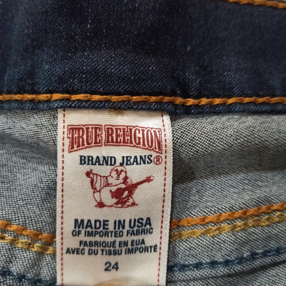 True Religion Denim Jeans Women’s Size 24 Blue Skinny Super Stretch - Picture 7 of 16